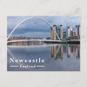 Blinking Eye Bridge Newcastle England Feiertagspostkarte