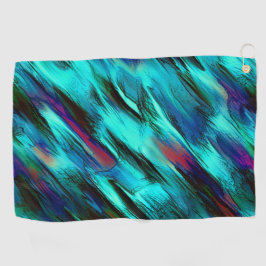 Blinkisch von blau bis cyan, und rote Flecken Golfhandtuch