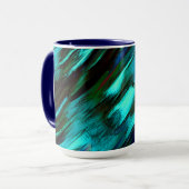 Blinkisch von blau bis cyan, und rote Flecken Tasse (Vorderseite Links)