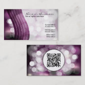 Blinklicht mit QR-Code Visitenkarte (Vorne/Hinten)