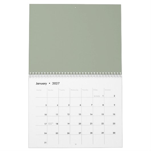 blinky calander kalender (Jan 2027)