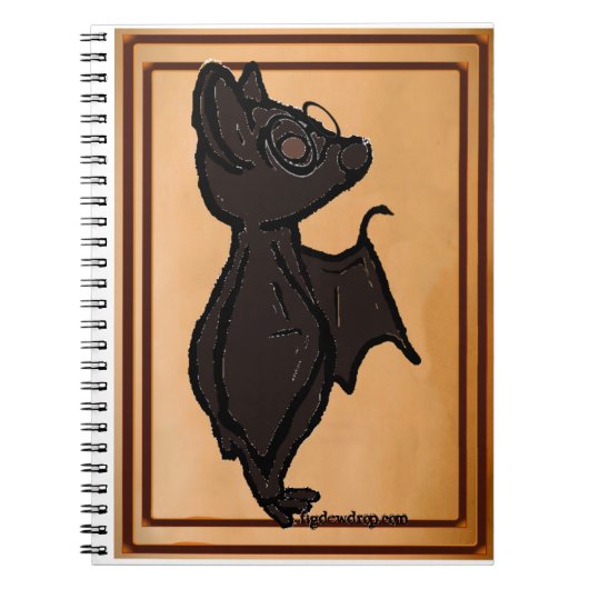 Blinky die Fledermaus Notizbuch Notizblock (Vorderseite)