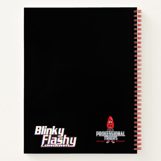 Blinky Flashy NOTEBOOK Notizblock (Rückseite)