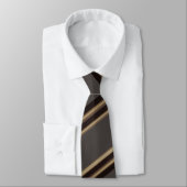 Blinky the Bat Hiding Stripe pattern Tie Krawatte (Gebunden)