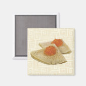 Bliny und Caviar Magnet (Vorderseite/Rückseite)