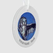 Blinzeln der Eule Ornament (Vorderseite)