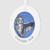 Blinzeln der Eule Ornament (Vorderseite)