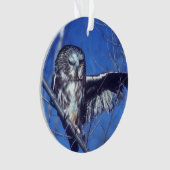 Blinzeln der Eule Ornament (Vorderseite)