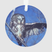 Blinzeln der Eule Ornament (Rückseite)