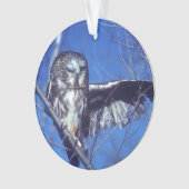 Blinzeln der Eule Ornament (Vorderseite)