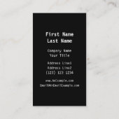 Blinzeln der grauen Katze Visitenkarte (Rückseite)