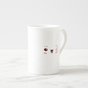 Blinzeln der Kawaii Porzellan-Tasse Porzellantasse