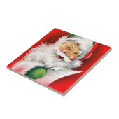 Blinzeln der Sankt-Weihnachtsliste Fliese (Seite)