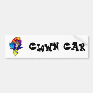 Blinzeln des Clowns mit Marmor Autoaufkleber