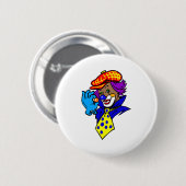 Blinzeln des Clowns mit Marmor Button (Vorne & Hinten)