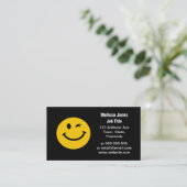 Blinzeln des Gesichtes Visitenkarte (Stehend Vorderseite)