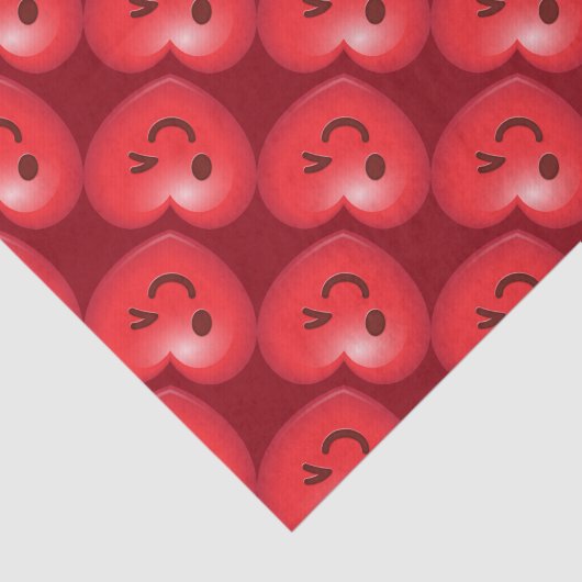 Blinzeln des Herzens Emoji Seidenpapier (Ausschnitt)