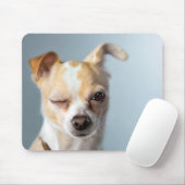 Blinzeln des Hundes Mousepad (Mit Mouse)