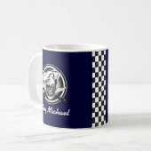 Blinzeln des Kochs-Schädels Kaffeetasse (Vorderseite Links)