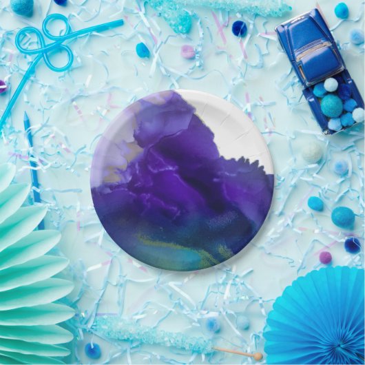 Blinzeln eines Party-Tellers des Auges | AQUAMARIN Pappteller (Party)