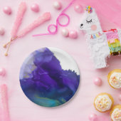 Blinzeln eines Party-Tellers des Auges | AQUAMARIN Pappteller (Party)