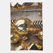 Blinzeln! Schöner Chaoschmuck in Gold Geschirrtuch (Vertikal)