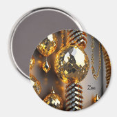 Blinzeln! Schöner Chaoschmuck in Gold Magnet (Vorderseite/Rückseite)