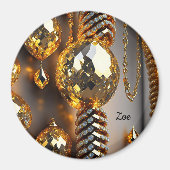 Blinzeln! Schöner Chaoschmuck in Gold Magnet (Vorne)