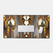 Blinzeln! Schöner Chaoschmuck in Gold Schreibtischunterlage (Tastatur & Maus)