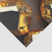 Blinzeln! Schöner Chaoschmuck in Gold Seidenpapier (Detail)