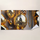 Blinzeln! Schöner Chaoschmuck in Gold Strandtuch (Vorderseite)