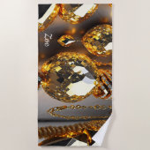 Blinzeln! Schöner Chaoschmuck in Gold Strandtuch (Vorderseite)