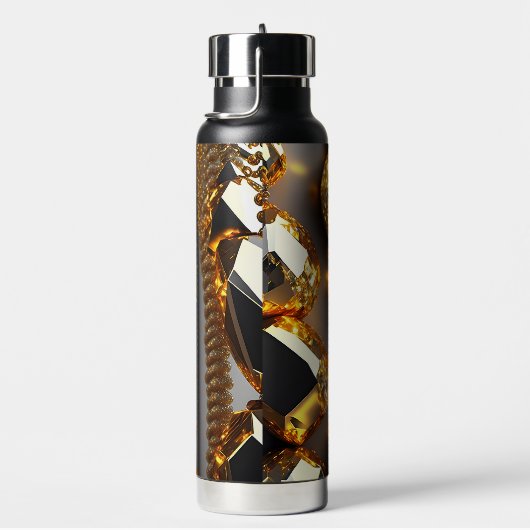 Blinzeln! Schöner Chaoschmuck in Gold Trinkflasche (rechts)