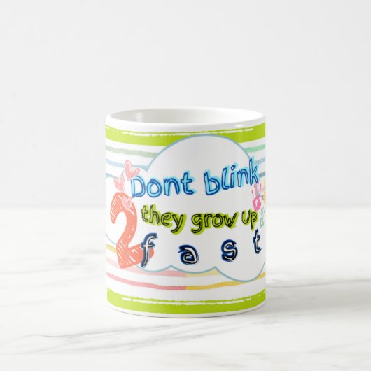 Blinzeln Sie nicht, dass sie zwei schnell thematis Kaffeetasse (Mittel)