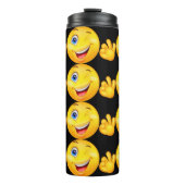 Blinzeln und lächeln thermosbecher (Vorderseite)