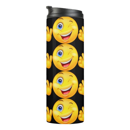 Blinzeln und lächeln thermosbecher (Nach rechts gedreht)
