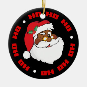 Blinzeln von schwarzer Sankt, die Keramik Ornament