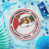 Blinzeln von schwarzer Sankt, die Pappteller (Party)