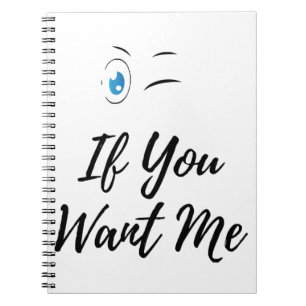 Blinzeln, wenn du mir lustige Männer will Notizblock