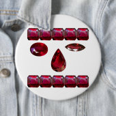 Blinzelnde rote Edelstein-Schaltfläche Button (Beispiel)