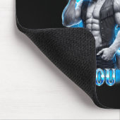 Blinzle, wenn du lustig sarkastischen Alpha-Wolf-M Mousepad (Ecke)