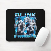 Blinzle, wenn du lustig sarkastischen Alpha-Wolf-M Mousepad (Mit Mouse)