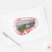 Blioking Glass Rock Climbing Carabiner Rechteckiger Aufkleber (Umschlag)