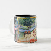 Blioking Glass TweetleDee Texte Zweifarbige Tasse (Vorderseite Links)