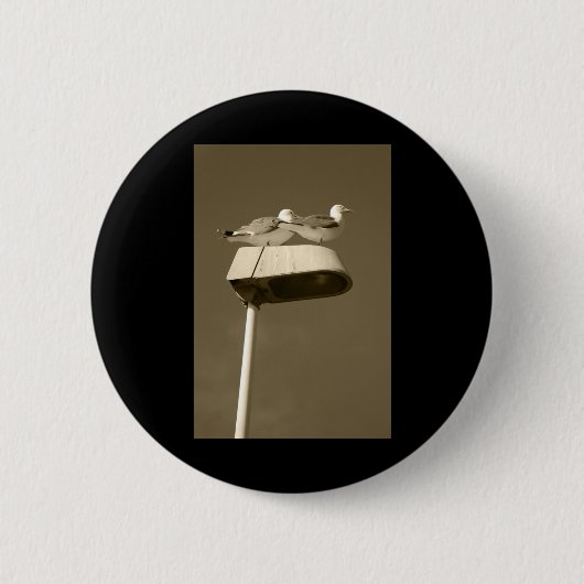 Bliokout Post Lanzarote Farbsticker Button (Vorderseite)
