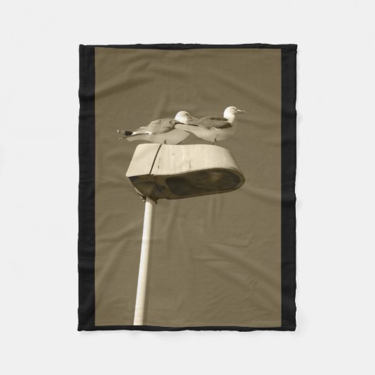 Bliokout Post Lanzarote Farbsticker Fleecedecke (Vorderseite)