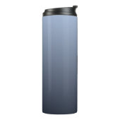Blish Gray Gradient Custom Monogram Tumbler Thermosbecher (Nach links gedreht)