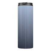 Blish Gray Gradient Custom Monogram Tumbler Thermosbecher (Rückseite)