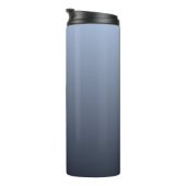 Blish Gray Gradient Custom Monogram Tumbler Thermosbecher (Nach rechts gedreht)