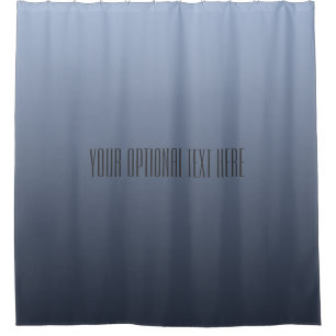 Blish Gray Gradient Custom Text Duschvorhang